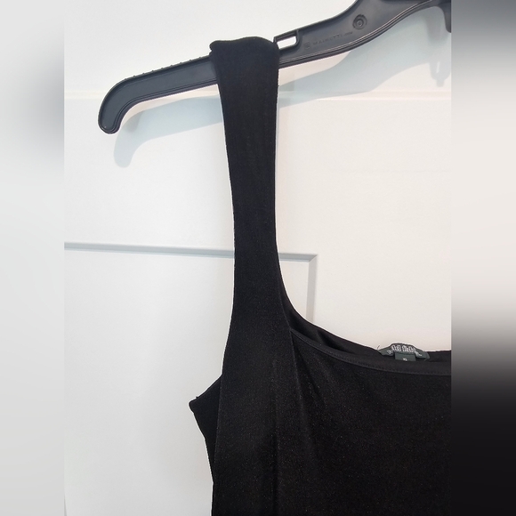 Wild Fable Black Ribbed Midi Tank Dress Size XL Sustainable Fabric - Picture 3 of 10